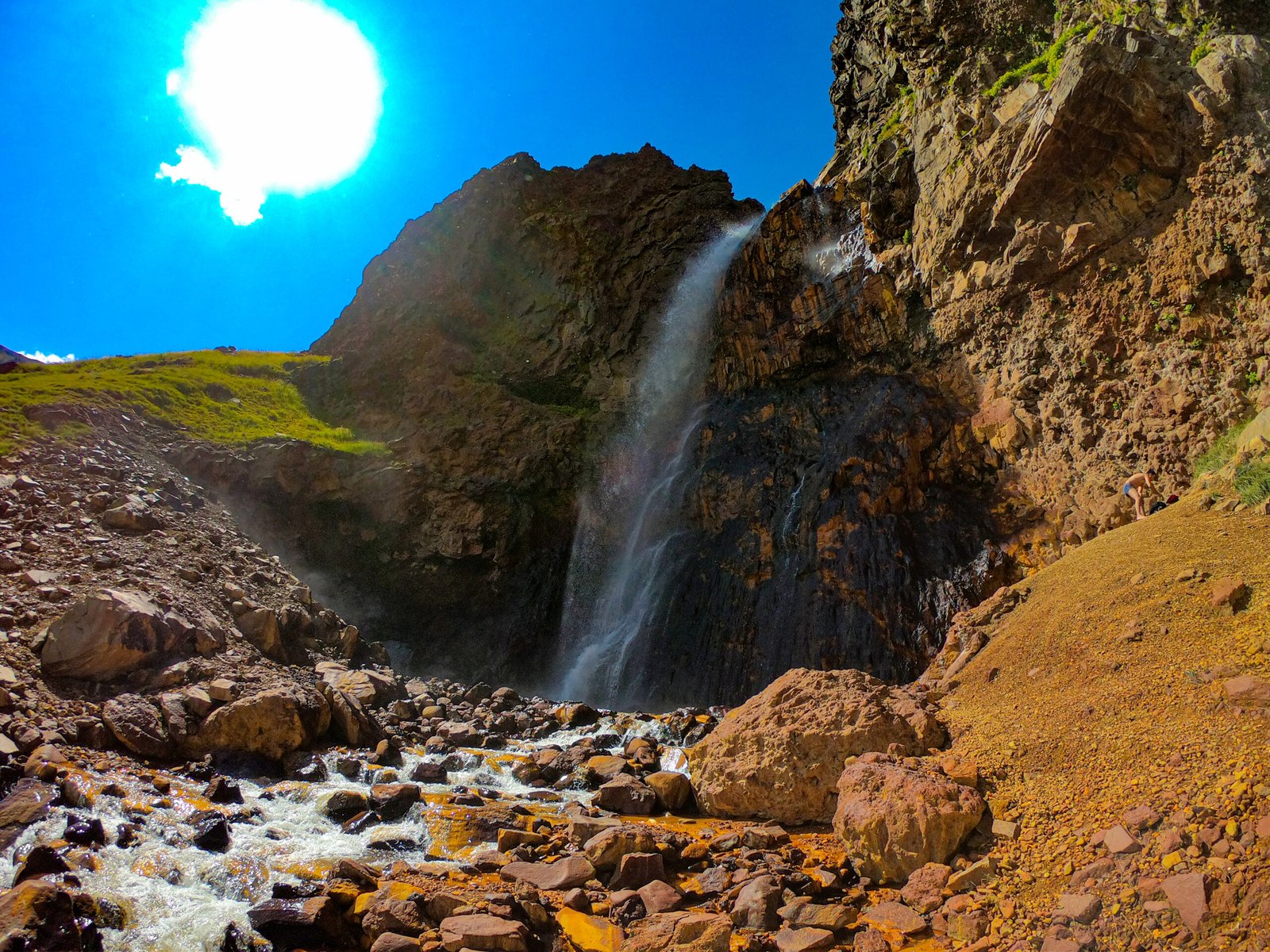 Gegharot Waterfall on Mount Aragats